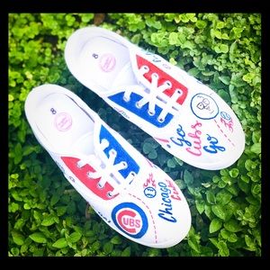 Chicago Cubs Hand Painted Shoes